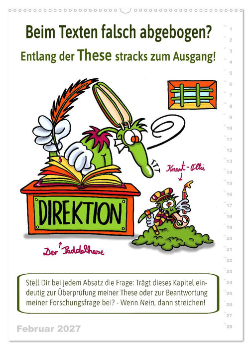 Kalaudias Schreibhelden-Kalender (CALVENDO Wandkalender 2027)