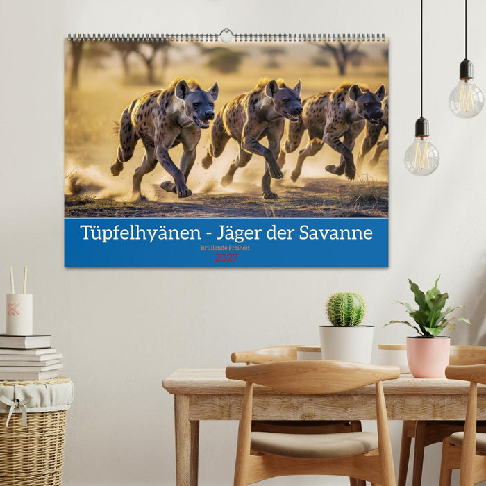 Tüpfelhyänen - Jäger der Savanne (CALVENDO Wandkalender 2027)