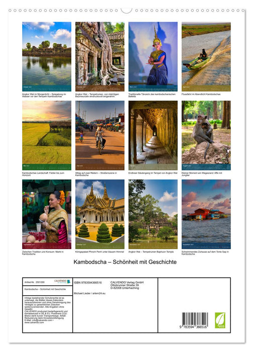 Kambodscha – Schönheit mit Geschichte (CALVENDO Premium Wandkalender 2027)