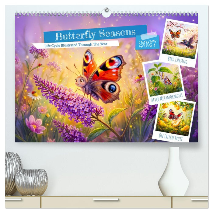 Butterfly Seasons - Life Cycle Illustrated Through The Year (CALVENDO Premium-Calendar 2027)