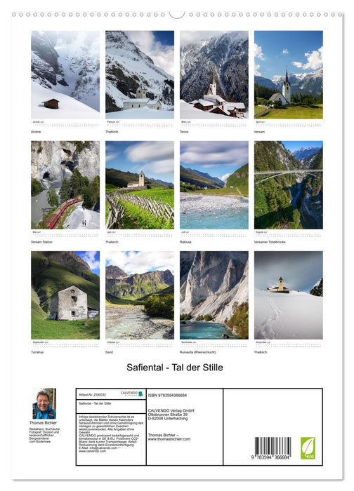 Safiental - Tal der Stille (CALVENDO Premium Wandkalender 2027)