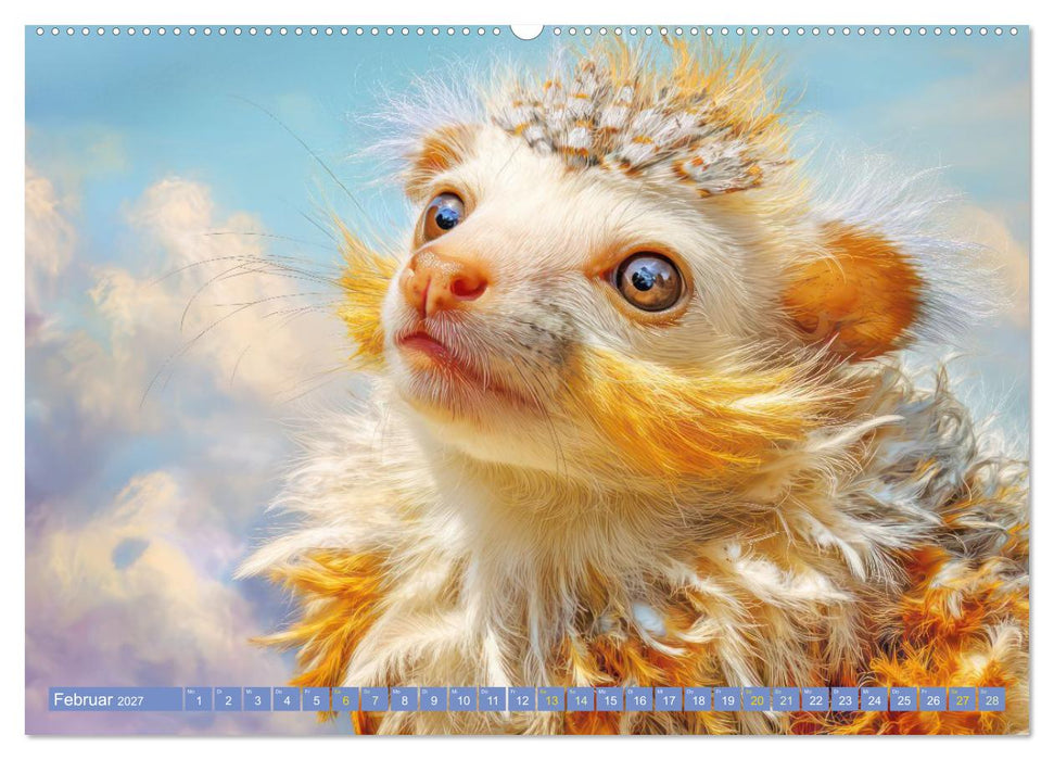 Fluffige Hybridtiere - Entzückende Kreaturen (CALVENDO Wandkalender 2027)