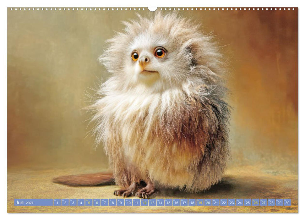 Fluffige Hybridtiere - Entzückende Kreaturen (CALVENDO Wandkalender 2027)
