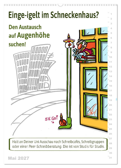 Kalaudias Schreibhelden-Kalender (CALVENDO Premium Wandkalender 2027)