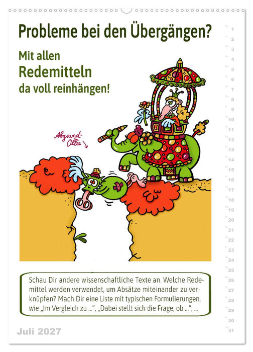 Kalaudias Schreibhelden-Kalender (CALVENDO Premium Wandkalender 2027)