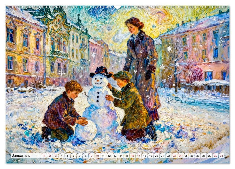 Im Rhythmus der Stadt - Licht und Leben im Impressionismus (CALVENDO Premium Wandkalender 2027)