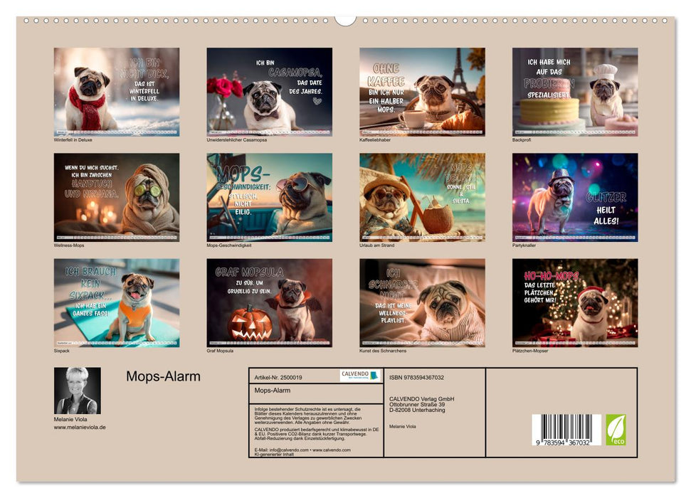 Mops-Alarm (CALVENDO Wandkalender 2027)