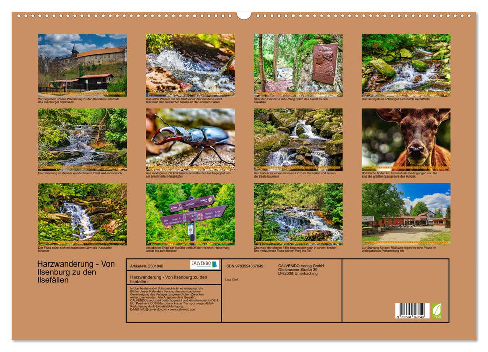 Harzwanderung - Von Ilsenburg zu den Ilsefällen (CALVENDO Wandkalender 2027)