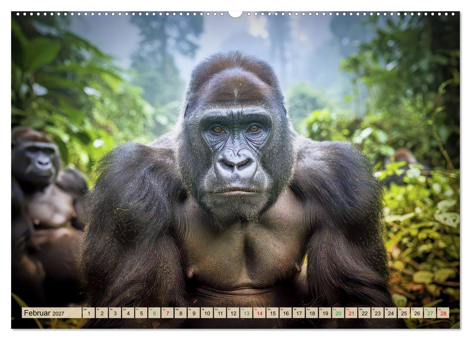 Berggorillas im Bwindi-Nationalpark (CALVENDO Premium Wandkalender 2027)