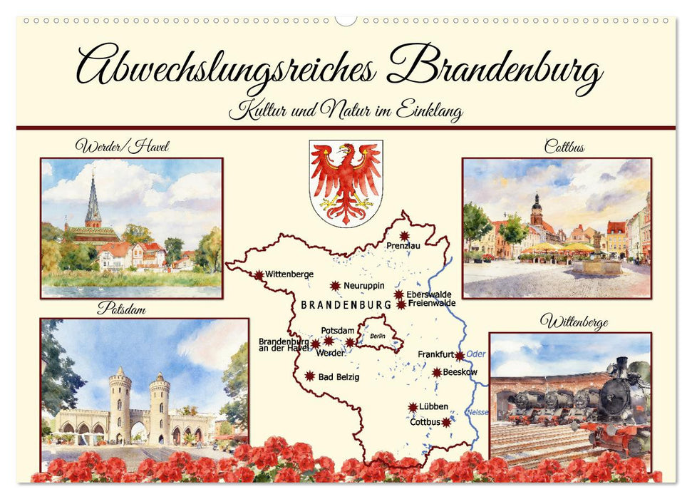 Abwechslungsreiches Brandenburg (CALVENDO Wandkalender 2027)