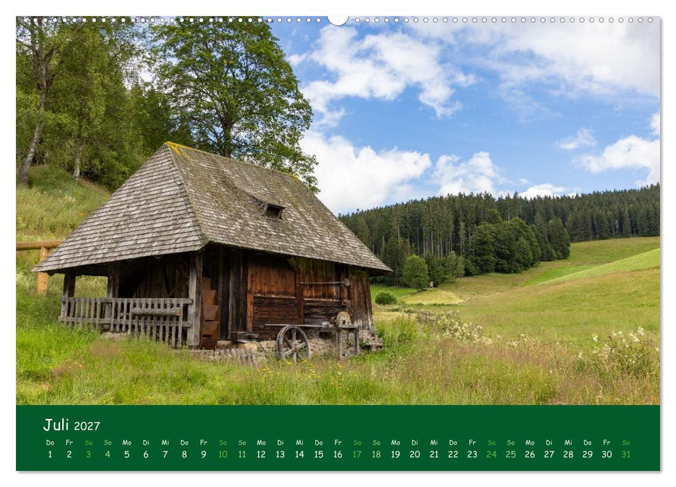 Mühlenromantik im Schwarzwald (CALVENDO Premium Wandkalender 2027)