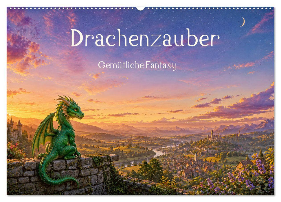 Drachenzauber - Gemütliche Fantasy (CALVENDO Wandkalender 2027)