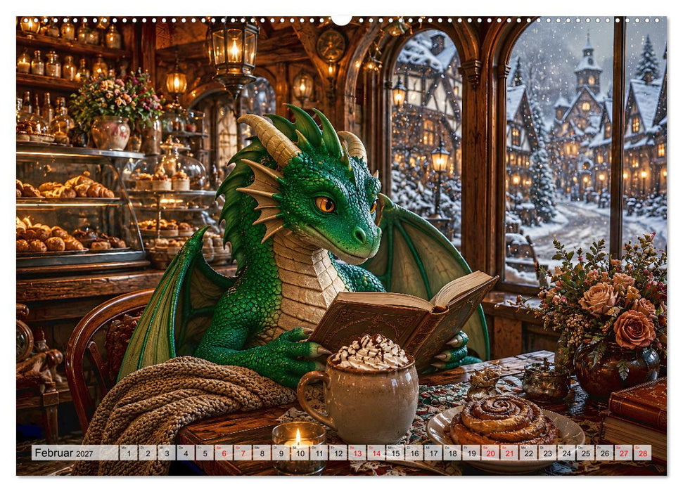Drachenzauber - Gemütliche Fantasy (CALVENDO Wandkalender 2027)