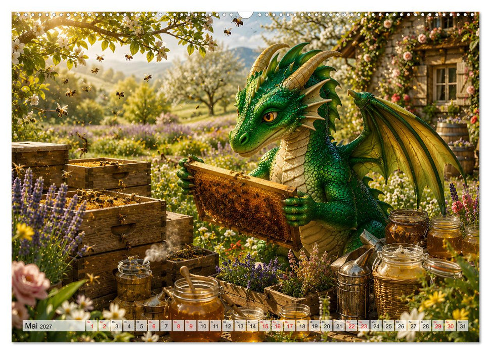 Drachenzauber - Gemütliche Fantasy (CALVENDO Wandkalender 2027)