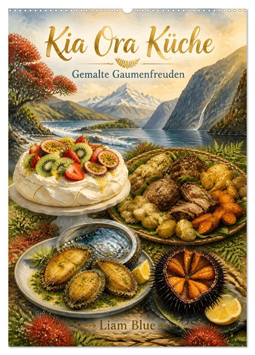Kia Ora Küche - Gemalte Gaumenfreuden (CALVENDO Wandkalender 2027)