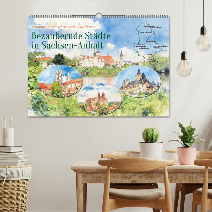 Bezaubernde Städte in Sachsen-Anhalt (CALVENDO Wandkalender 2027)