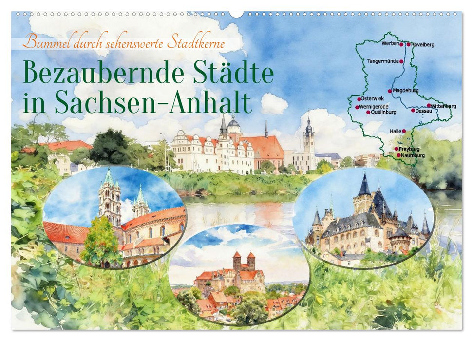 Bezaubernde Städte in Sachsen-Anhalt (CALVENDO Wandkalender 2027)