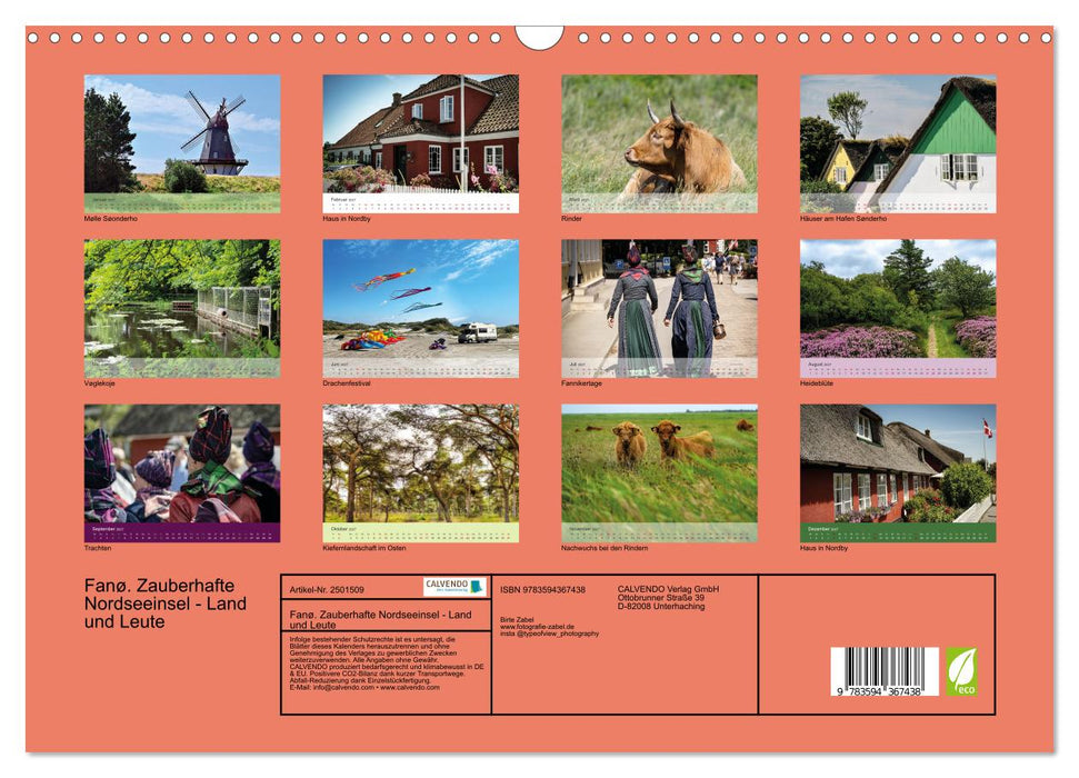 Fanø. Zauberhafte Nordseeinsel - Land und Leute (CALVENDO Wandkalender 2027)