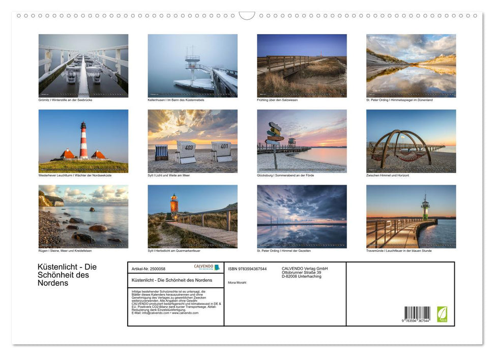 Küstenlicht - Die Schönheit des Nordens (CALVENDO Wandkalender 2027)