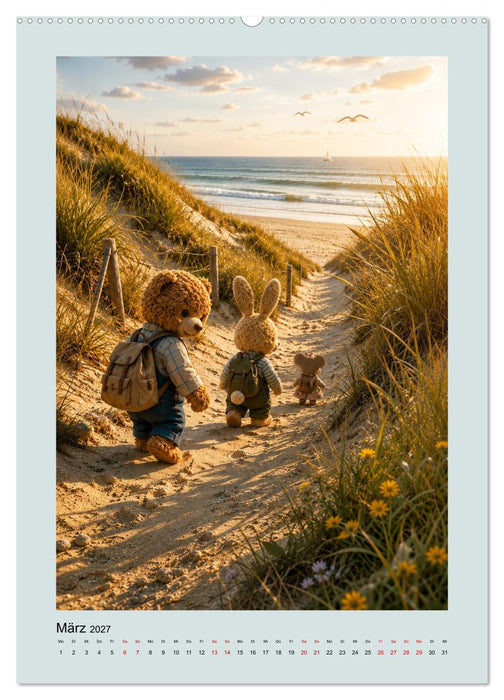 Die Insel der Stofftiere (CALVENDO Premium Wandkalender 2027)