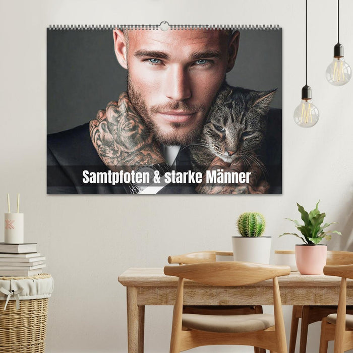 Samtpfoten & starke Männer (CALVENDO Wandkalender 2027)
