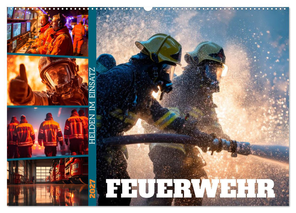 Feuerwehr - Helden im Einsatz (CALVENDO Wandkalender 2027)