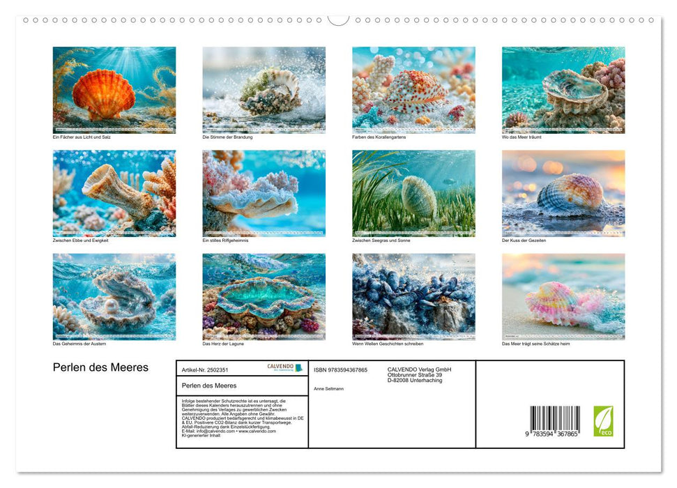 Perlen des Meeres (CALVENDO Premium Wandkalender 2027)