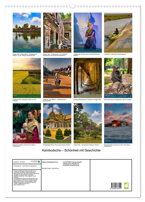 Kambodscha – Schönheit mit Geschichte (CALVENDO Wandkalender 2027)