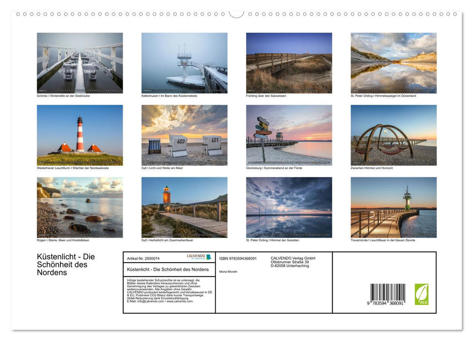 Küstenlicht - Die Schönheit des Nordens (CALVENDO Premium Wandkalender 2027)