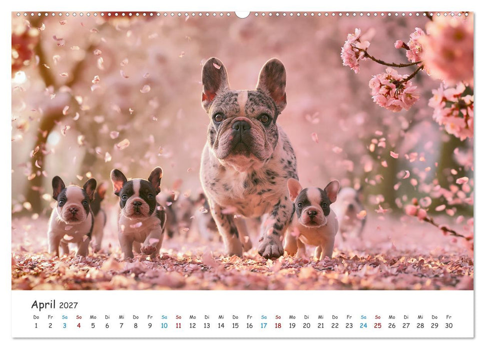 Französische Bulldoggen (CALVENDO Premium Wandkalender 2027)