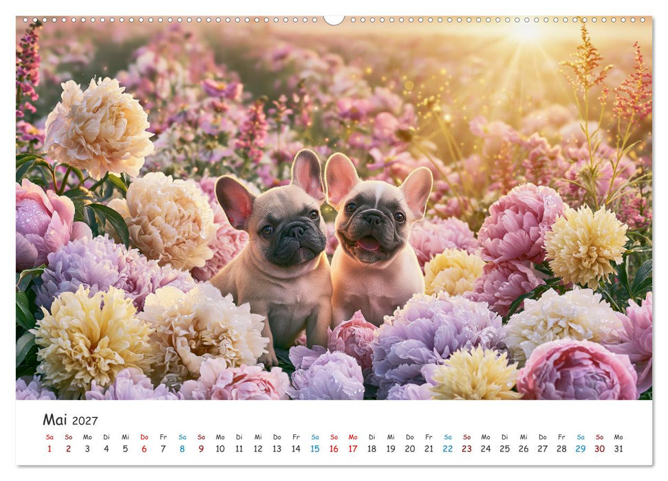 Französische Bulldoggen (CALVENDO Premium Wandkalender 2027)