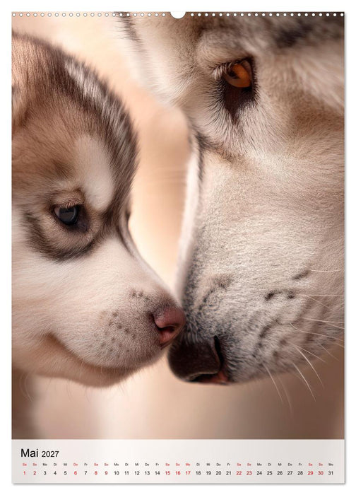 Huskys im Fokus (CALVENDO Wandkalender 2027)