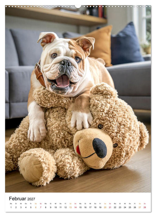English Bulldog - Für Liebhaber britischer Originale (CALVENDO Premium Wandkalender 2027)