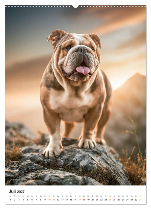 English Bulldog - Für Liebhaber britischer Originale (CALVENDO Premium Wandkalender 2027)