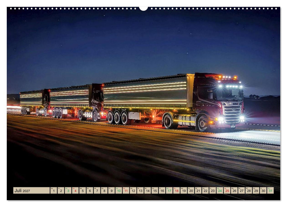 Road Train - LKW (CALVENDO Premium Wandkalender 2027)