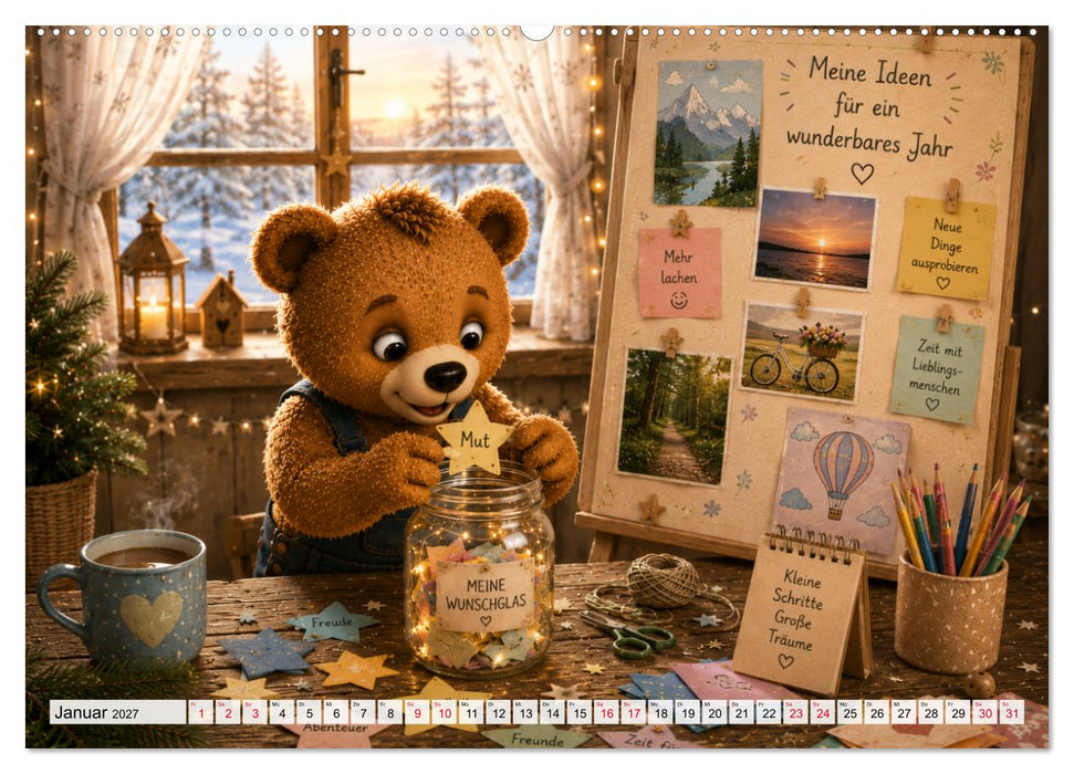 Flynn und seine kreative Reise durch das Jahr (CALVENDO Premium Wandkalender 2027)