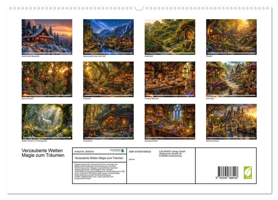 Verzauberte Welten Magie zum Träumen (CALVENDO Premium Wandkalender 2027)