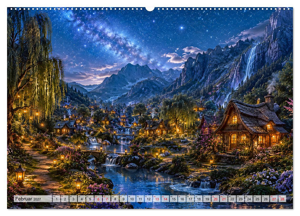 Verzauberte Welten Magie zum Träumen (CALVENDO Premium Wandkalender 2027)