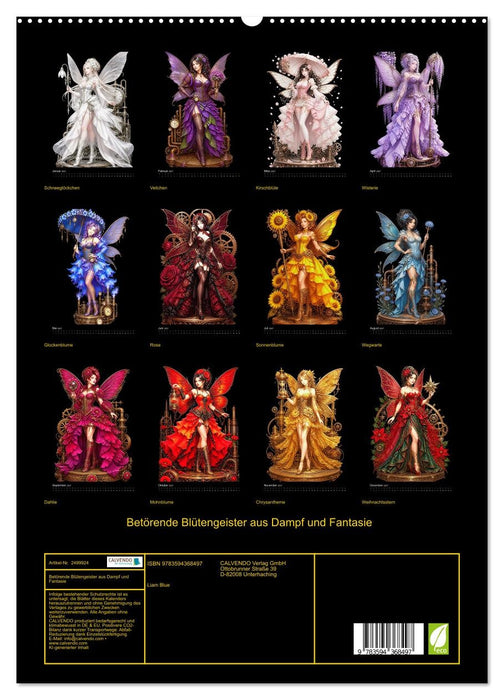 Betörende Blütengeister aus Dampf und Fantasie (CALVENDO Premium Wandkalender 2027)