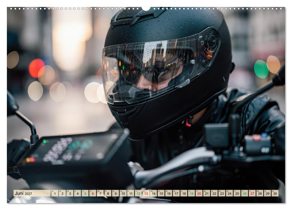 E-Motorrad-Biker (CALVENDO Wandkalender 2027)