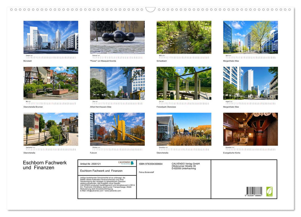 Eschborn Fachwerk und Finanzen (CALVENDO Wandkalender 2027)