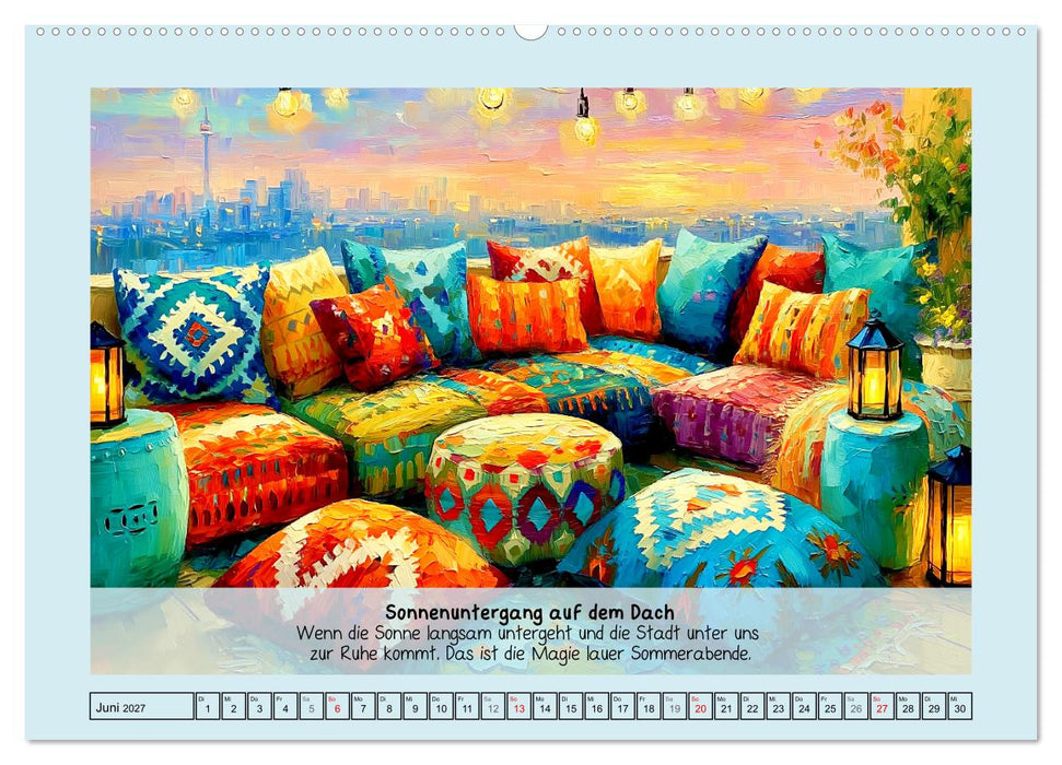 Cozy Places. Ruhe, Wärme und Gemütlichkeit (CALVENDO Wandkalender 2027)