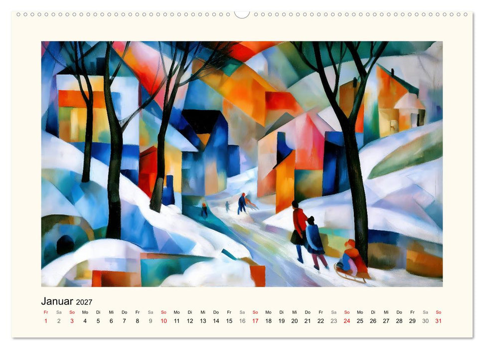 Ein farbenfrohes Jahr (CALVENDO Premium Wandkalender 2027)