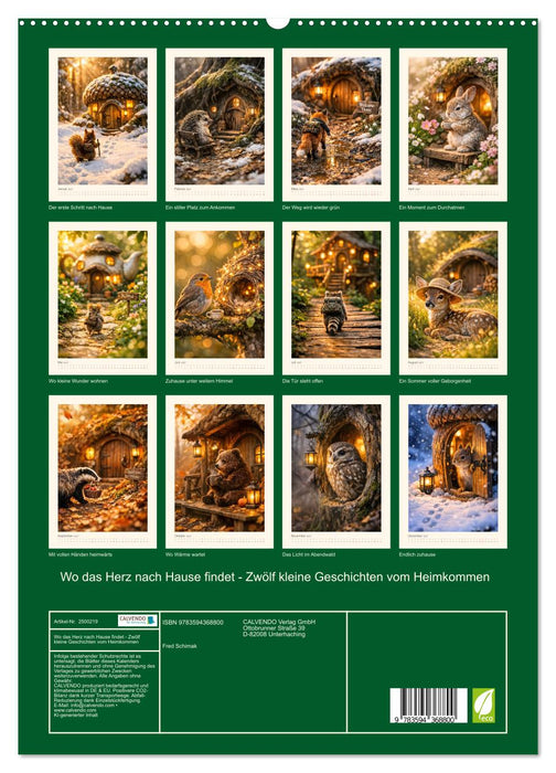 Wo das Herz nach Hause findet - Zwölf kleine Geschichten vom Heimkommen (CALVENDO Premium Wandkalender 2027)