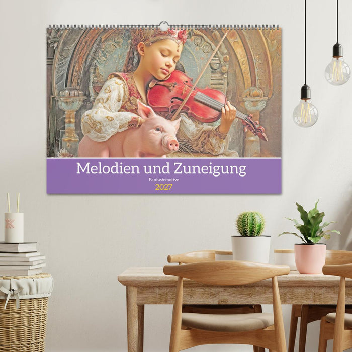 Melodien und Zuneigung - Fantasiemotive (CALVENDO Wandkalender 2027)