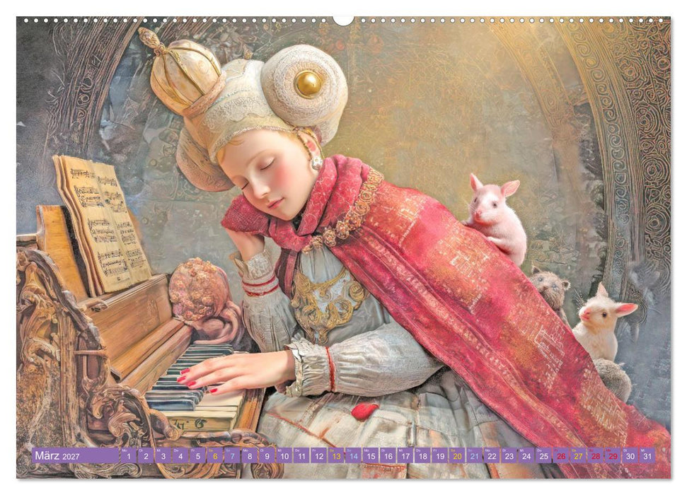 Melodien und Zuneigung - Fantasiemotive (CALVENDO Wandkalender 2027)