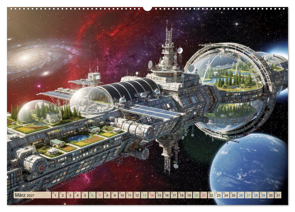 Gravitations-Raumschiffe (CALVENDO Premium Wandkalender 2027)