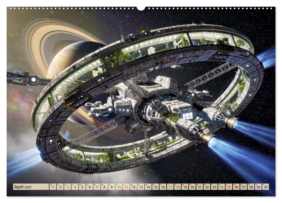 Gravitations-Raumschiffe (CALVENDO Premium Wandkalender 2027)