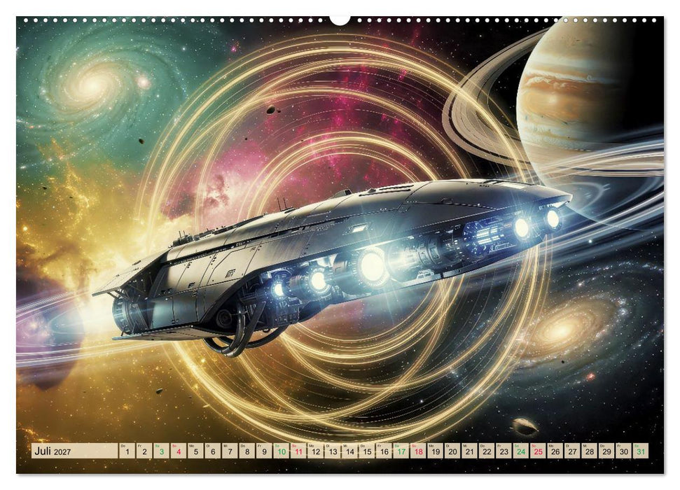 Gravitations-Raumschiffe (CALVENDO Premium Wandkalender 2027)