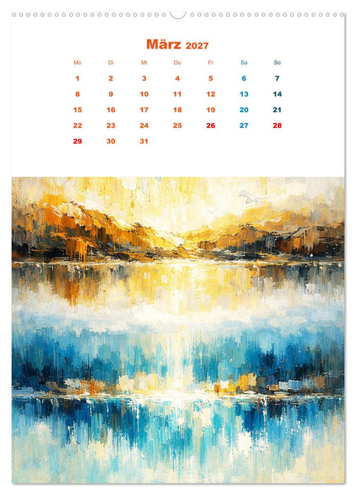 Upside Down Gemälde - Gespiegelte Landschaften (CALVENDO Wandkalender 2027)
